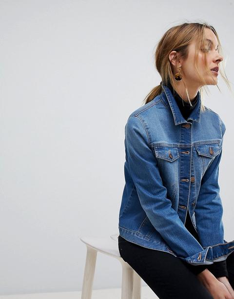 Pieces - Giacca Di Jeans - Blu