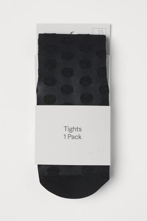 Spotted Tights - Black