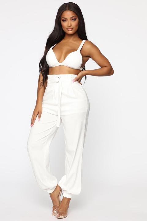 Season's Anthem Pant Set - White