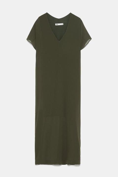Vestido Midi Fluido from Zara on 21 Buttons