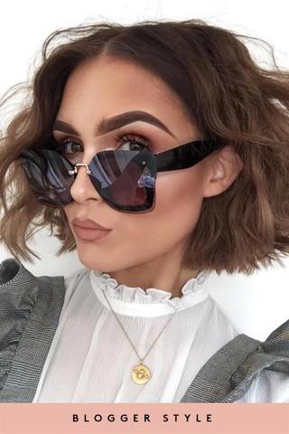 Ciara Black Tint Tortoise Sunglasses