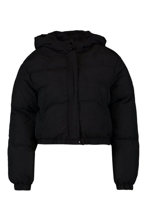 Petite hooded hotsell crop padded coat