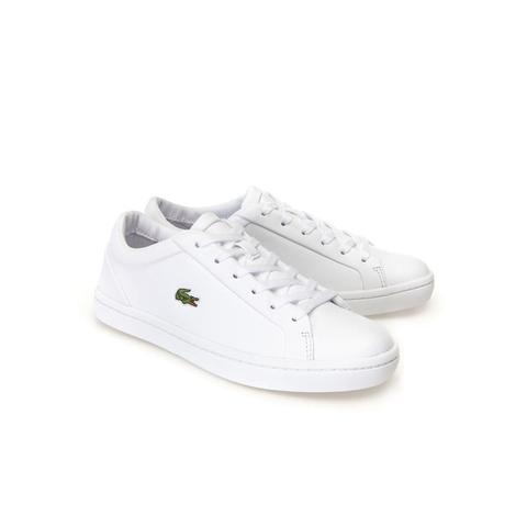 lacoste straightset leather trainers