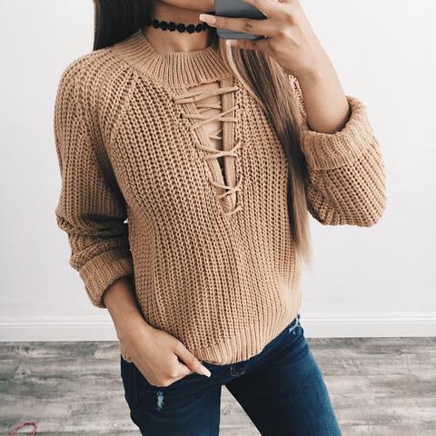 Emmalee Lace Knit Sweater