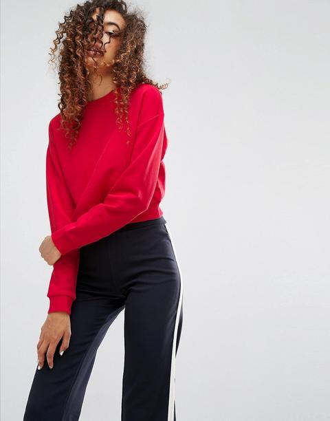 Asos - Felpa Corta - Rosso