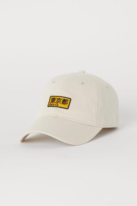 H & M - Cotton Twill Cap - Beige