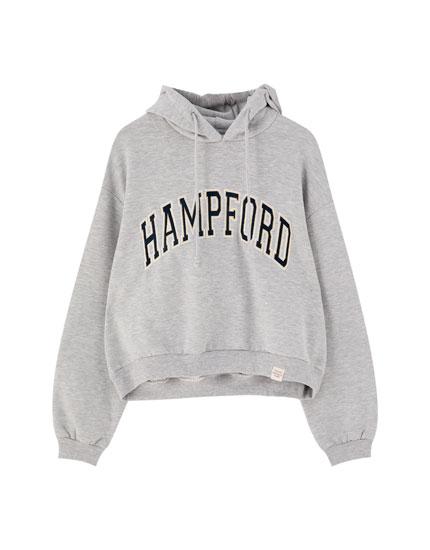 Sudadera College Capucha