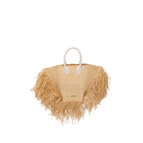 Jacquemus Le Baci Straw Bag - Neutro