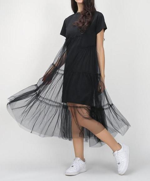 Abito Spliced Tulle