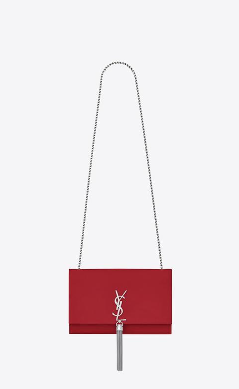 Medium Kate Chain Bag Tassel In Red Leather