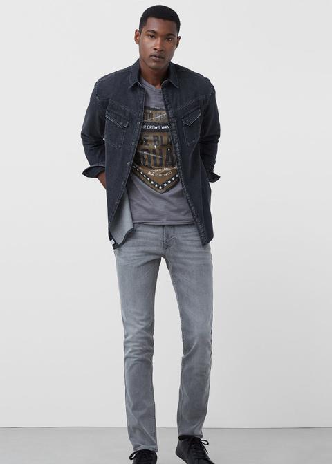 Jeans Tim Slim-fit Grises