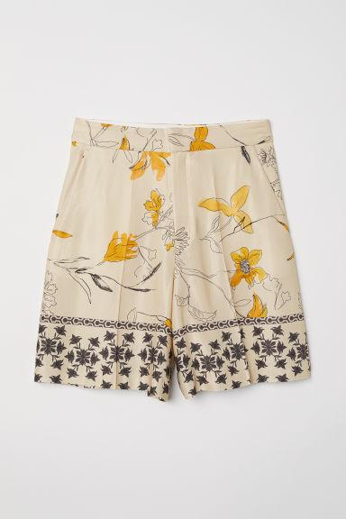 H & M - Patterned Shorts - Beige