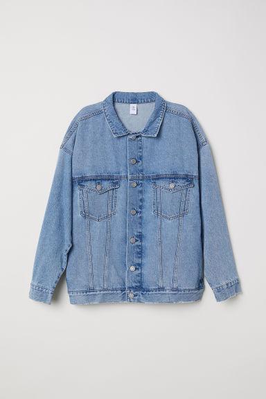 H & M - Giubbotto Oversize In Jeans - Blu