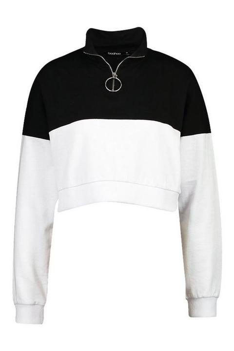 Colour Block 14 Zip Sweatshirt Colour Block 14 Zip Sweatshirt