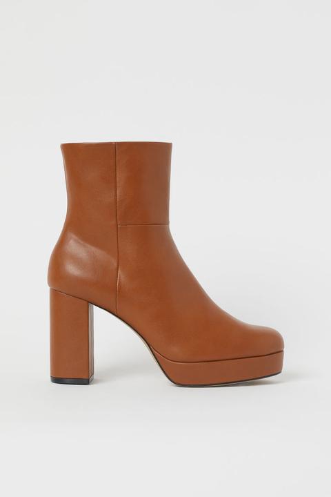 bottines orange