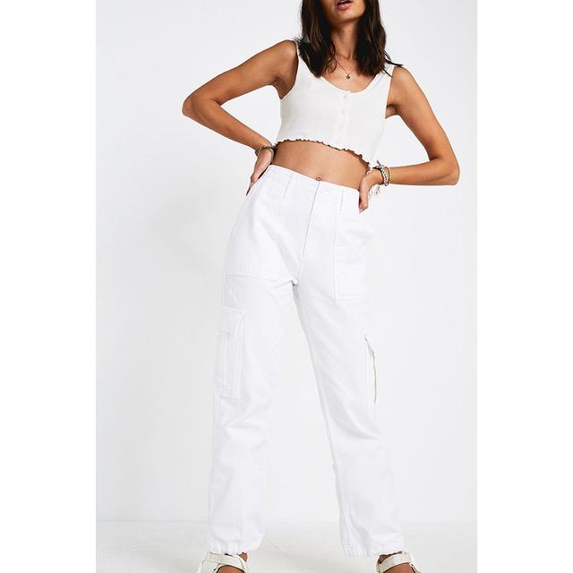 urban outfitters white cargo pants