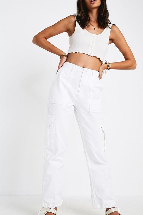 urban outfitters white cargo pants