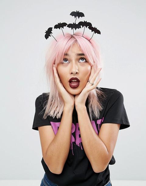 Asos - Cerchietto Con Pipistrelli Per Halloween - Nero
