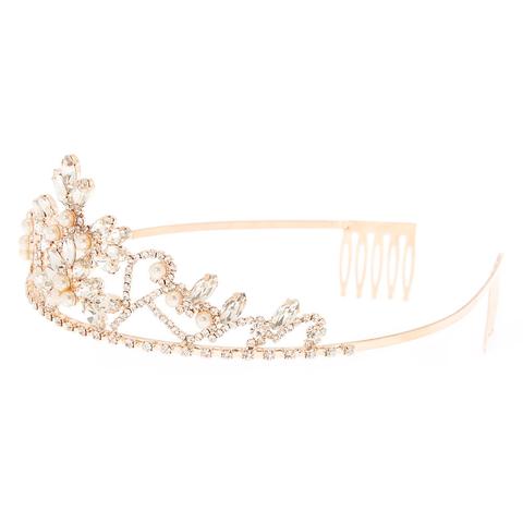 Claire's Rose Gold Woodland Princess Tiara