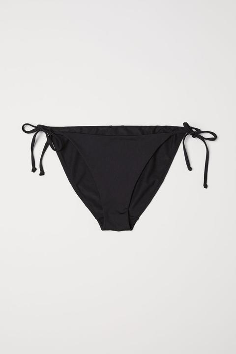 Braga De Bikini De Anudar - Negro