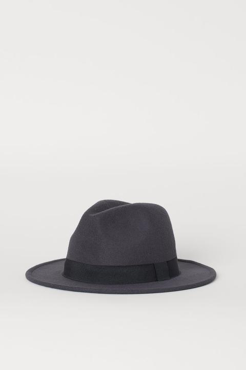 Sombrero Afieltrado - Gris