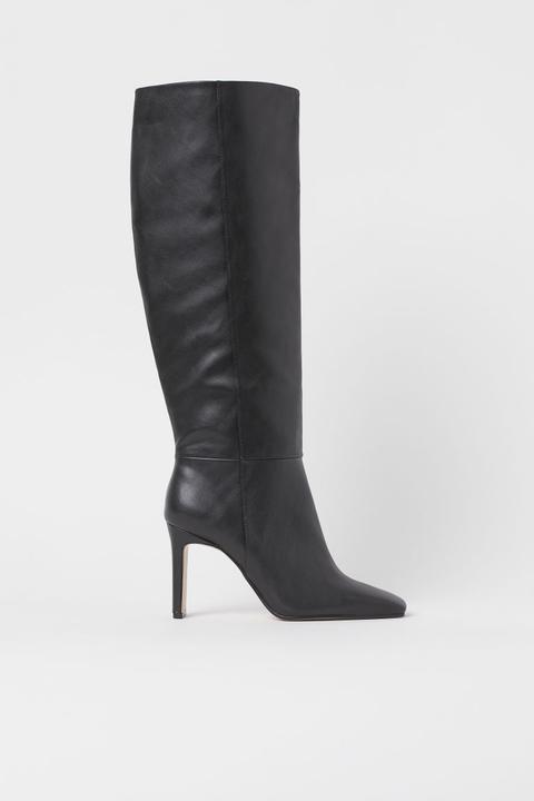 Knee-high Boots - Black