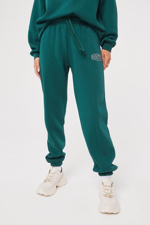 Womens Logo Seam Detail Oversized Joggers