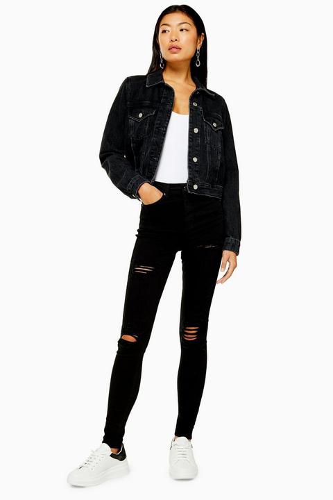 Black Super Rip Jamie Skinny Stretch Jeans