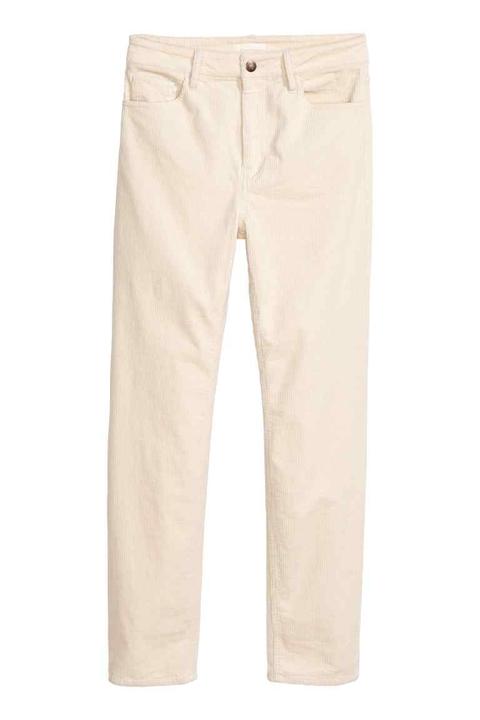 Ankle-length Corduroy Trousers