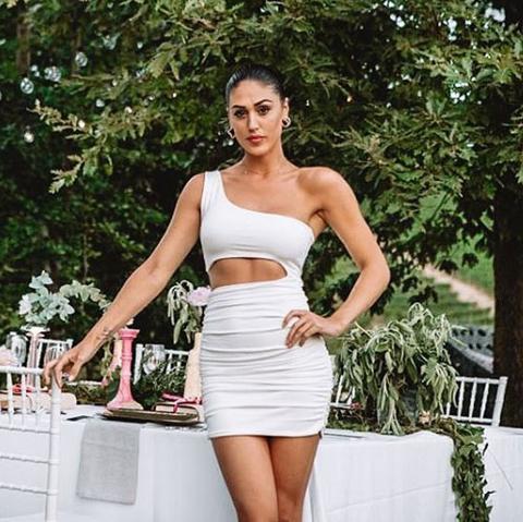 Cecilia Rodriguez-abito Strech Con Taglio//cropped Strech Dress