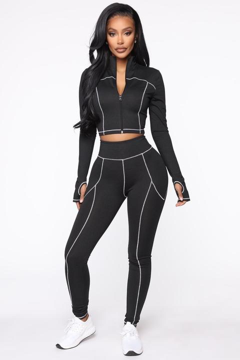 Contender Active Leggings In Power Flex - Black/white