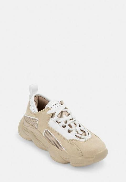 chunky sneakers nude