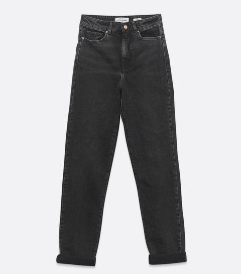 Tall Black High Waist Tori Mom Jeans New Look