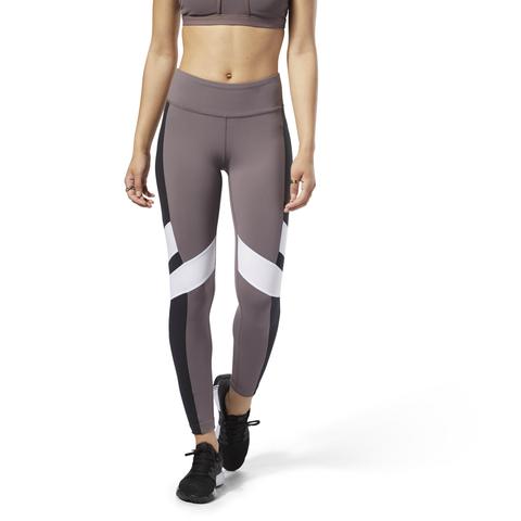 reebok lux colour block leggings