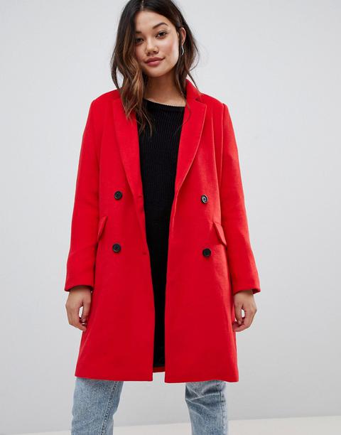 Brave Soul - Glenda - Cappotto Doppiopetto - Rosso