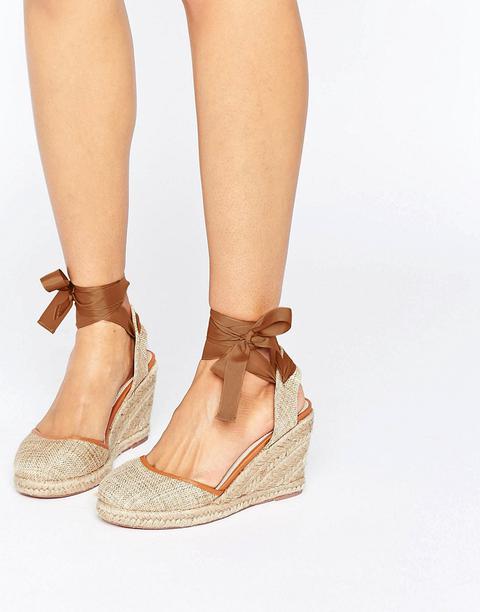 Asos Juicier Tie Leg Espadrille Wedges