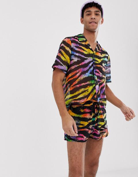 Jaded London Festival Co-ord Shorts In 