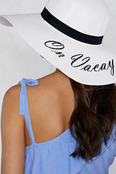 On Vacay Straw Hat