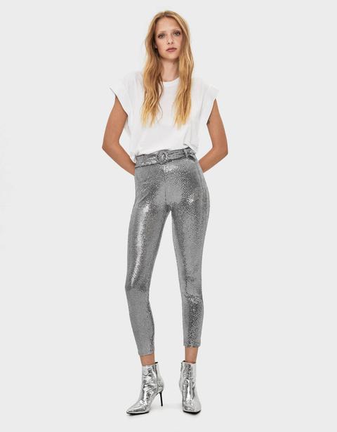 Pantaloni Jogger Con Brillanti