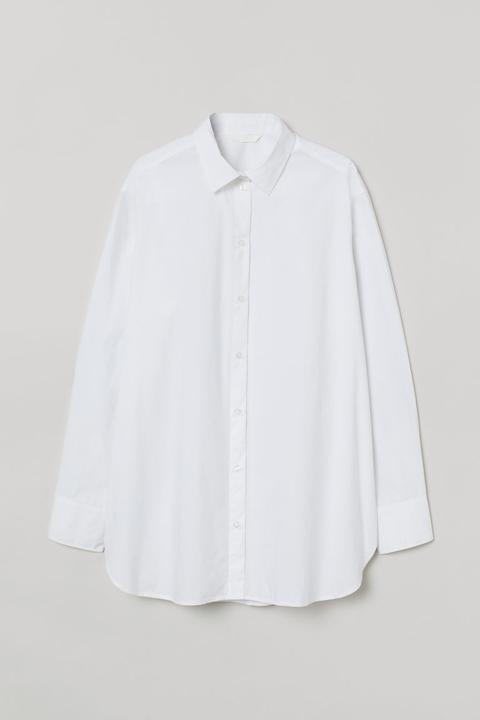 Camisa De Algodón - Blanco