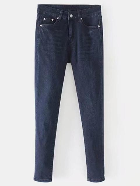 Jeans Dritti Lavati Scuri Denim Dark Blue