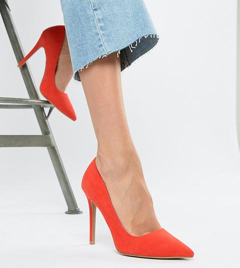 Qupid - Scarpe A Punta Con Tacco Alto - Rosso