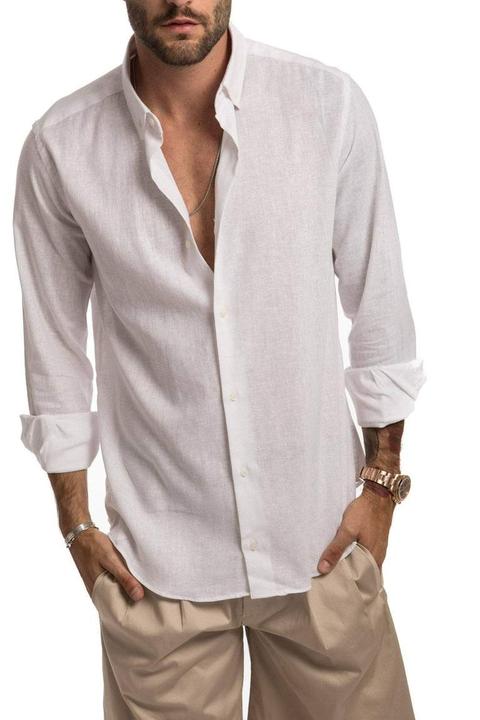 Camicia Bianca In Lino