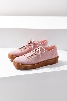 Hollie Suede Creeper Trainers - Womens Uk 6