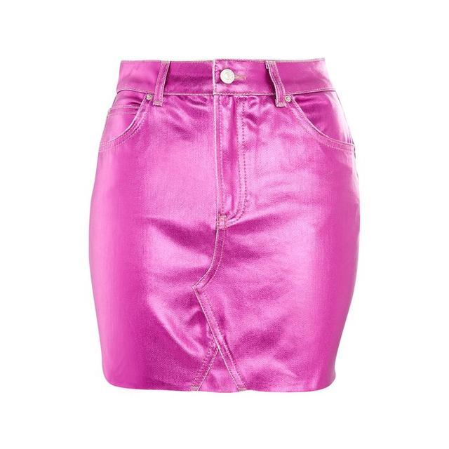 Pink metallic skirt outlet topshop