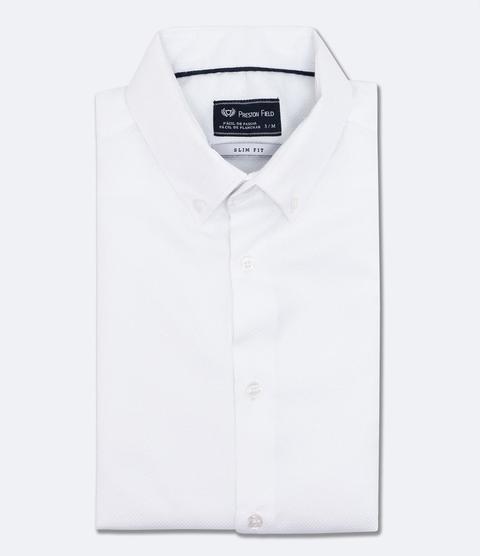 Camisa Social Slim Maquinetada