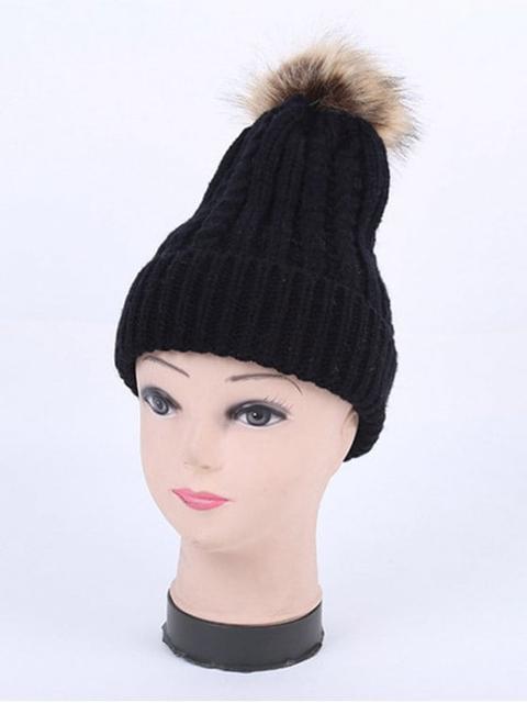 Gorra Casual Punto Cable Pom