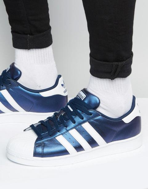 Zapatillas De Deporte Azules S75875 Superstar De Adidas Originals