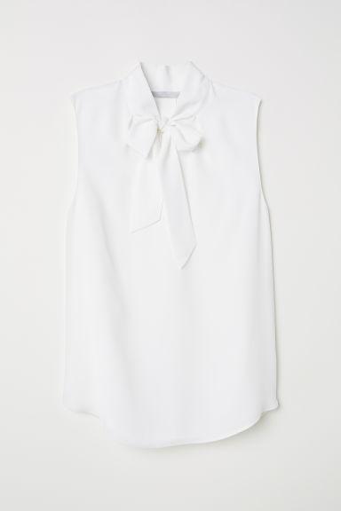 H & M - Crêpe Blouse - White