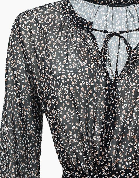 robe longue imprime leopard